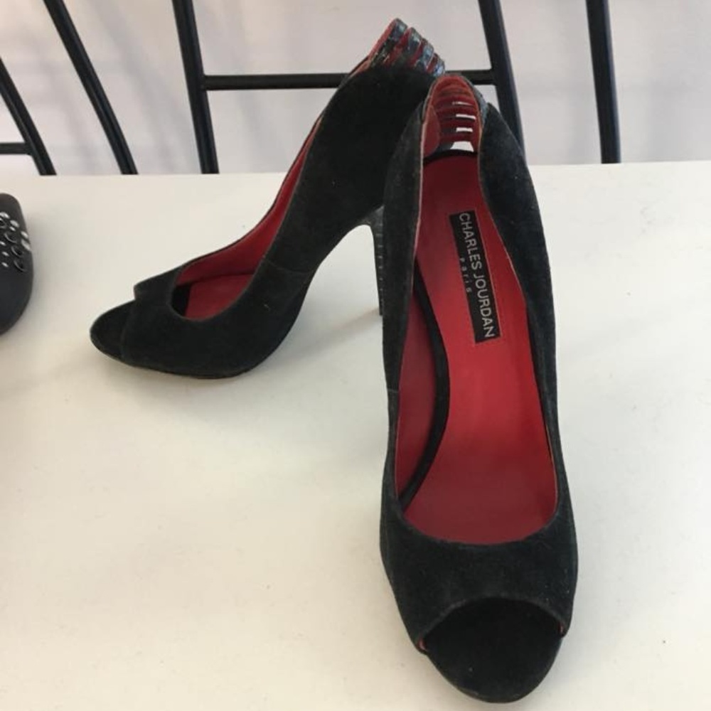 Charles Jourdan Paris suede/ leather Paris 6.5M